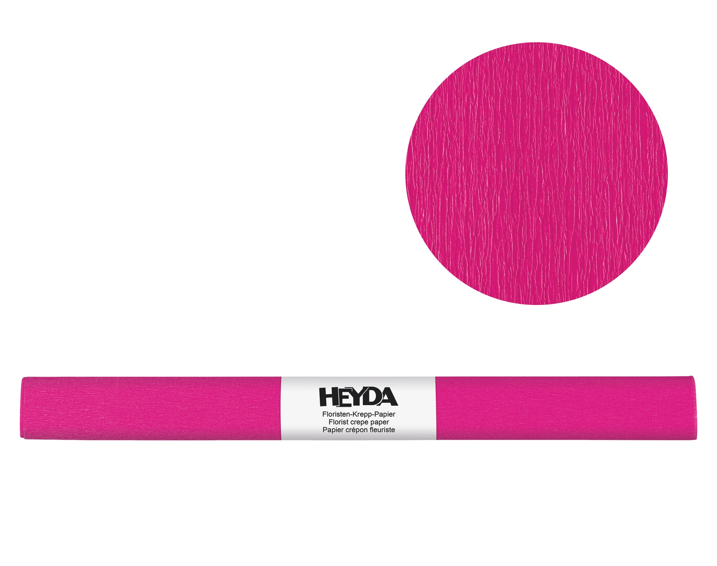 HEYDA Floristen-Krepp-Papier farbfest 128 g/m² 50x250cm / Rolle