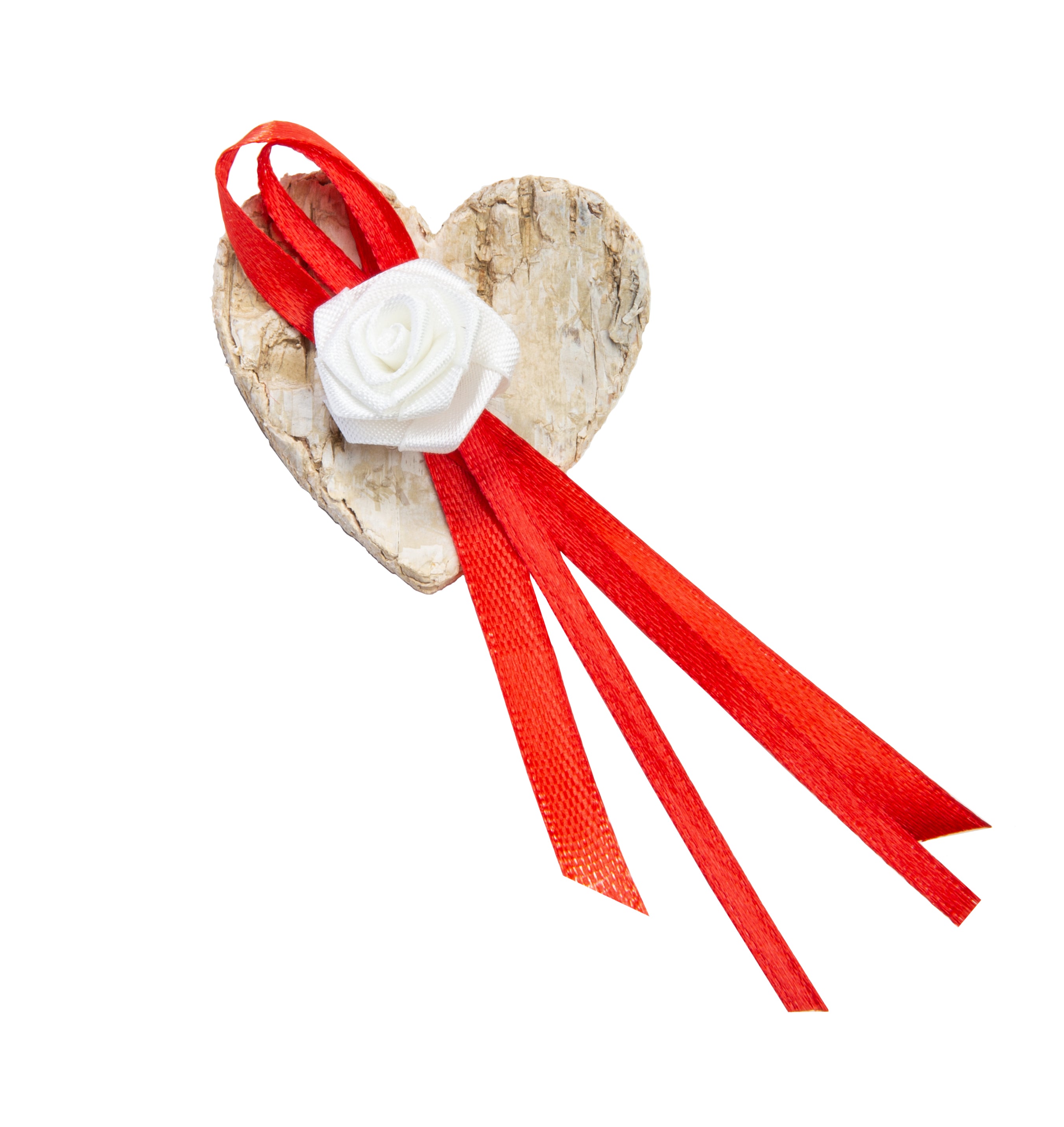 Gästeanstecker Birkenherz mit Anstecknadel Bastelset Material für 50 Stk.