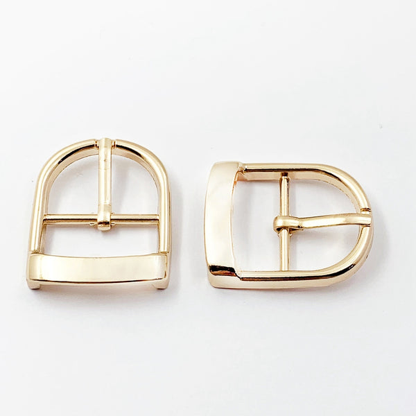 Metall-Gürtelschnallen 25mm  DIY Taschen- & Geldbörsenzubehör golden 2 Stück