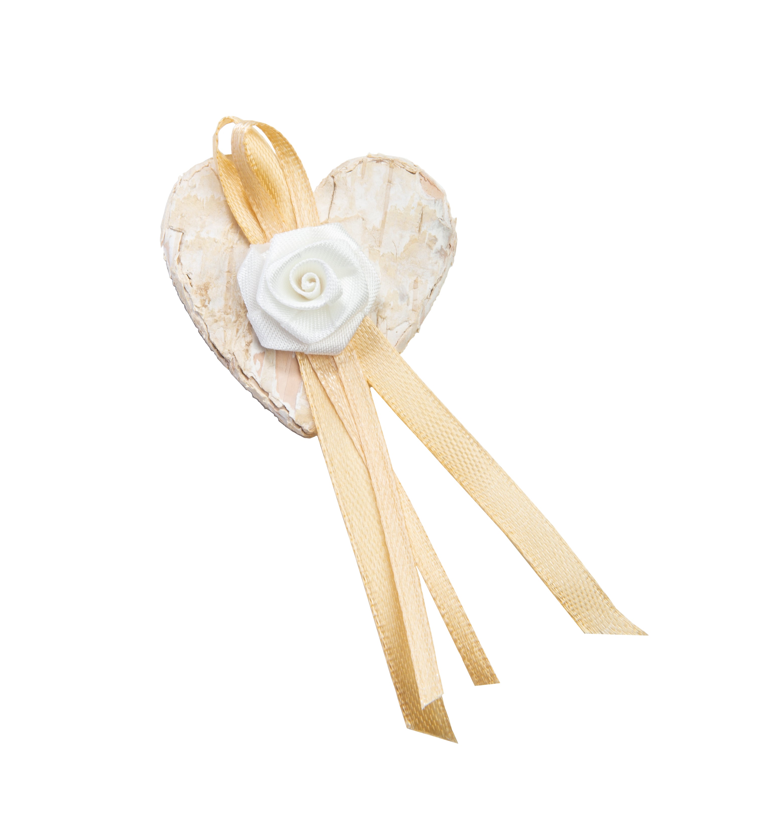 Gästeanstecker Birkenherz mit Anstecknadel Bastelset Material für 50 Stk.