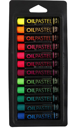 Künstler-Ölpastelle NEON 12 Stifte