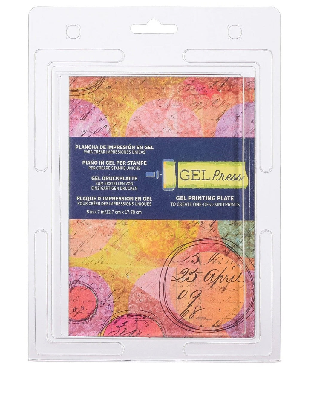 Gelpresse Gel-Druckplatte Rechteck 12,7x17,8cm