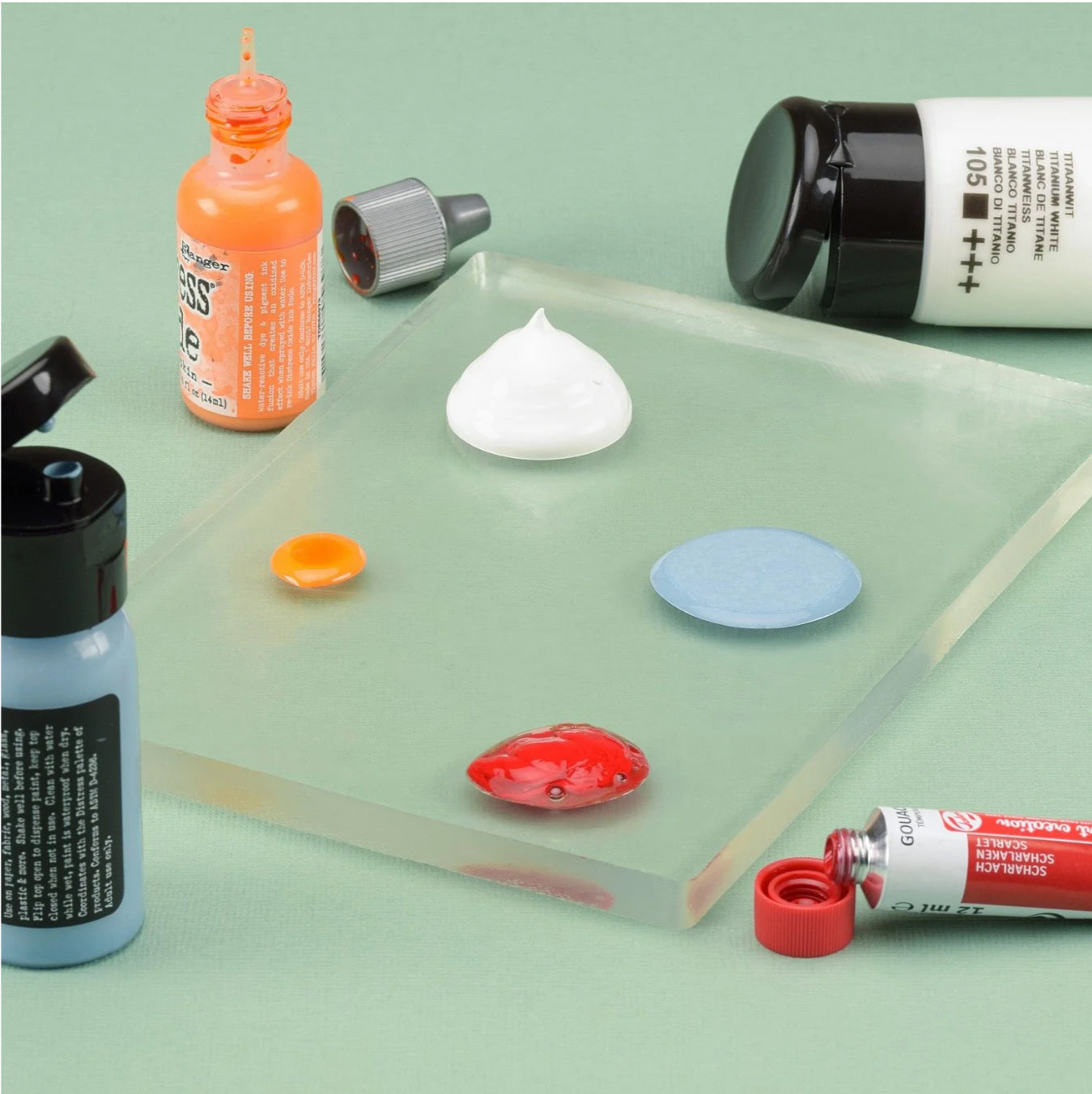 Gelpresse Gel-Druckplatte Rechteck 12,7x17,8cm