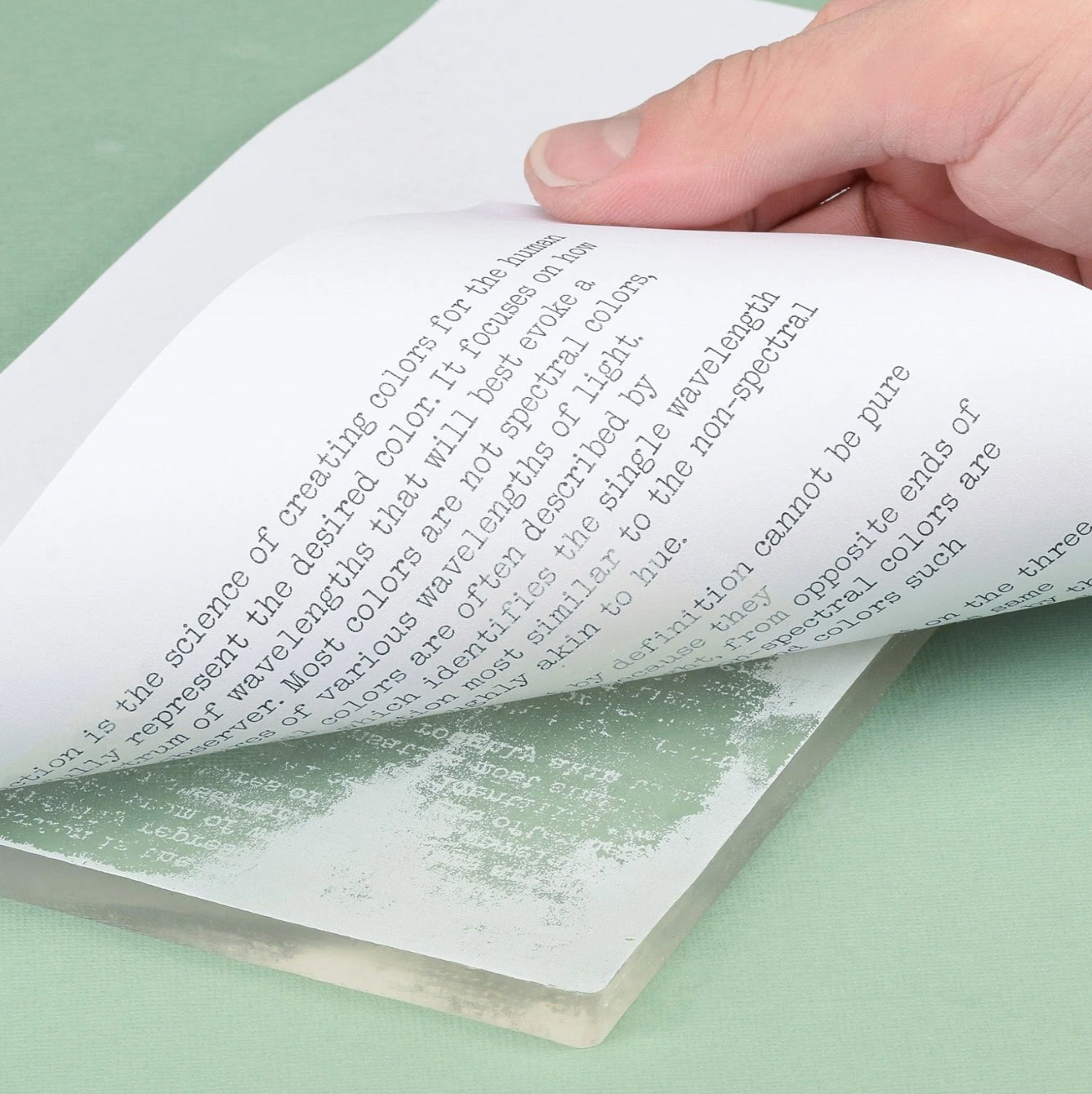 Gelpresse Gel-Druckplatte Rechteck 12,7x17,8cm