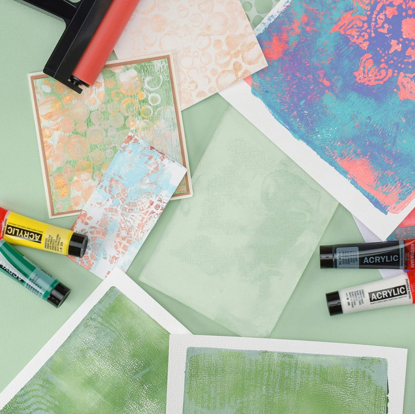 Gelpresse Gel-Druckplatte Rechteck 12,7x17,8cm