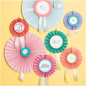 Gelsticker Herzen neonpink 1 Bogen 9,5x19cm