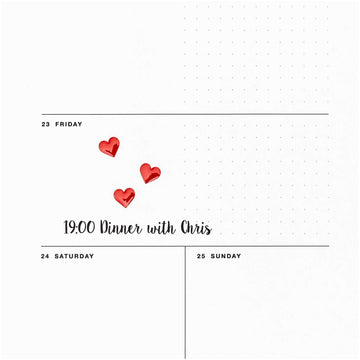 Gelsticker Herzen rot 1 Bogen 9,5x19cm