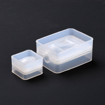 Gießform aus Silikon Farbtube 19~40x19~39x6,5~10,5mm 2-teilig