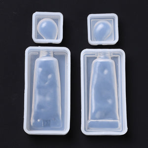 Gießform aus Silikon Farbtube 9~54,5x19~28x6,5~10,5 mm 2-teilig