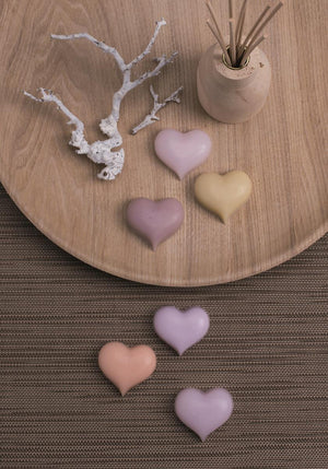 Gießform Herzen Kunststoff transparent 6x35g-5,5cm 23,5x18x5cm