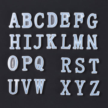 Silikon-Gießformen Set Alphabet A - Z 26-teilig 40x20x11mm