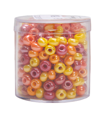 Glas-Großlochperlen opak 5,4mm 55g