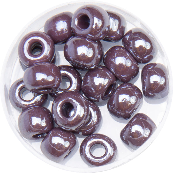 Glasrondelle bedampft glänzend 8mm 21 Stück/ Dose