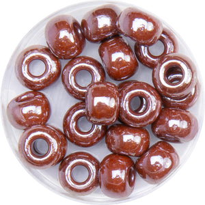 Glasrondelle bedampft glänzend 8mm 21 Stück/ Dose