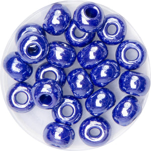 Glasrondelle bedampft glänzend 8mm 21 Stück/ Dose