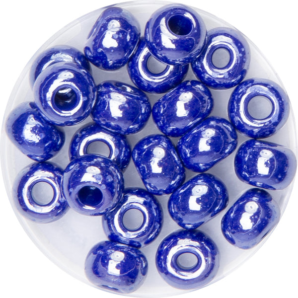Glasrondelle bedampft glänzend 8mm 21 Stück/ Dose