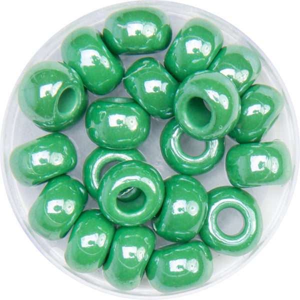 Glasrondelle bedampft glänzend 8mm 21 Stück/ Dose
