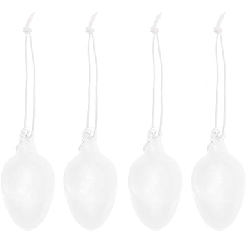 Glas-Eier Set transparent 2-teilig  3,2 cm