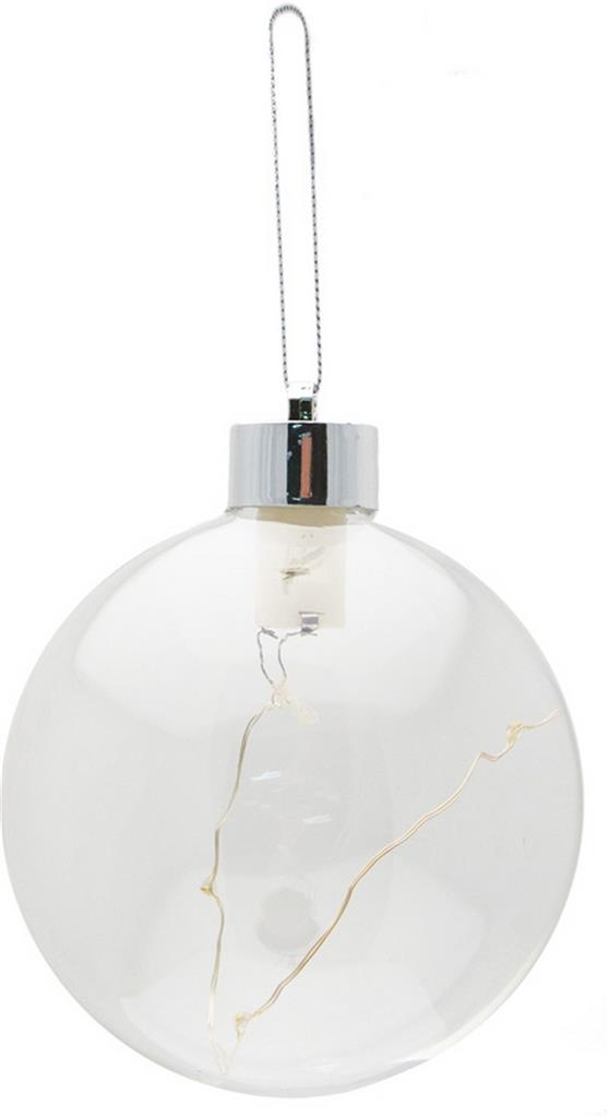 Glaskugeln mit LED-Beleuchtung zum Aufhängen inkl. Batterien