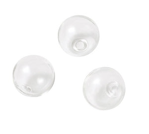 Glaskugeln offen 20mm klar 3mm Loch zum Befüllen 5 Stück/Pkg