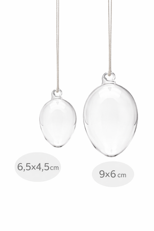 Glasei farblos transparent 1 Stück