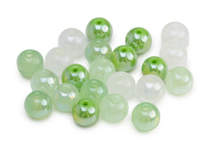 Glasperlen Mix Hochglanz 8mm 22 Stück / Dose