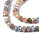Glasperlen Abacus apricot-grau bedampft 3,5x3mm, 380Stk./Dose