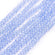 Glasschliffperlen Rondelle facettiert Cornflower Blue transparent 2,5x1,5mm 152 Stück / Strang