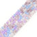 Glasperlen Abacus facettiert lila-blau-Mix 4x3mm 136 Stück / Strang