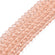 Glasschliffperlen Rondelle facettiert dark salmon 3,5x3mm 105 Stück / Strang