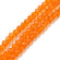 Glasschliffperlen Rondelle facettiert orange 3x2mm 135 Stück / Strang