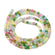 Glasschliffperlen rund facettiert Multicolor transparent 2mm 180 Stück / Strang