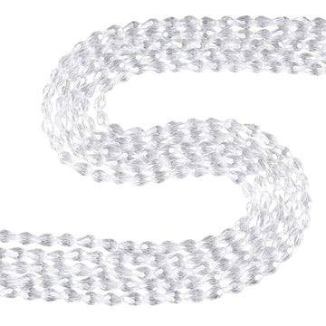 Glasschliffperlen Tropfen facettiert klar transparent 6x4mm 65 Stück / Strang