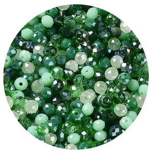 Glasschliffperle Abacus Mix 4x3mm 200 Stück / Dose