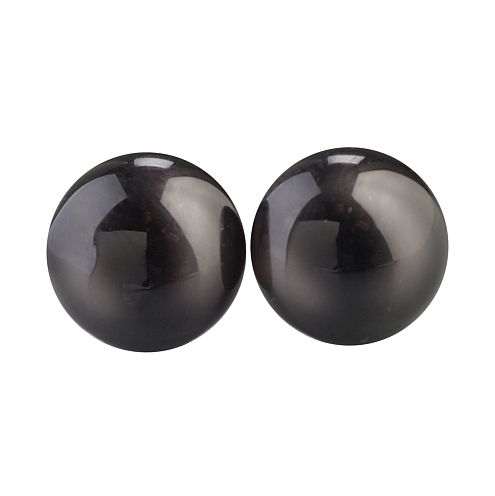 Tieraugen Glas mit Öse 10mm, 4 Stk./Pkg.