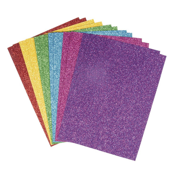 Glitterkarton einseitig A4 200g 1 Bogen