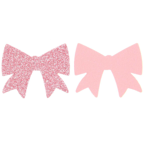 Streudekoration Schleifen Glitzer FSC MIX  3x2cm 20g
