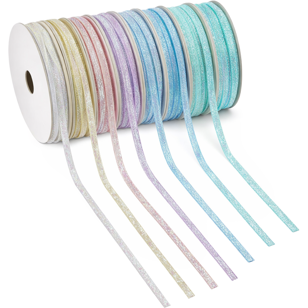 Glitzer-Borte Pastellfarben 5mm 1m