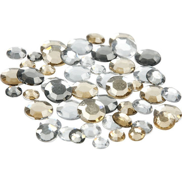 Strasssteine Mix-Packung 360Stk. 6+9+12mm rund
