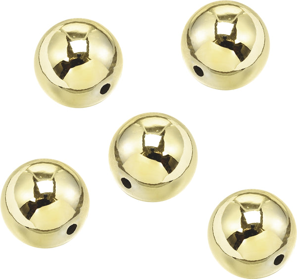 Acryl-Goldperle rund 10mm 22 Stück / Dose