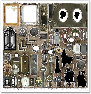 Papier-Set Gothic Stories 10 Blatt 320x310mm 200g