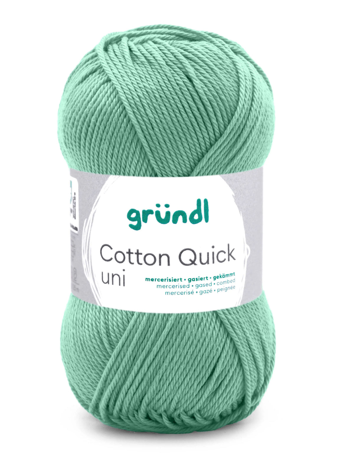 Cotton Quick Uni Baumwollgarn mercerisiert gasiert gekämmt 50g / 125m
