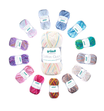 Gründl Cotton Quick Print Baumwollgarn multicolor 50g 125m