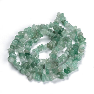Grüner Aventurin Edelsteinperlen natürlich Splitterkette Grade AB 3~16x3~8mm 1 Strang 82cm