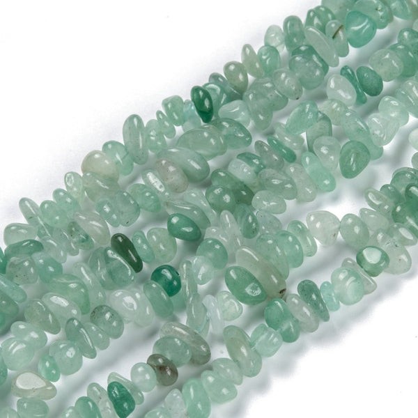Grüner Aventurin Edelsteinperlen natürlich Splitterkette Grade AB 3~16x3~8mm 1 Strang 82cm