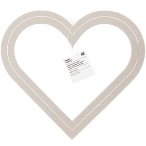 Graukarton Herz 27,5 x 24,5 cm FSC RECYCELT