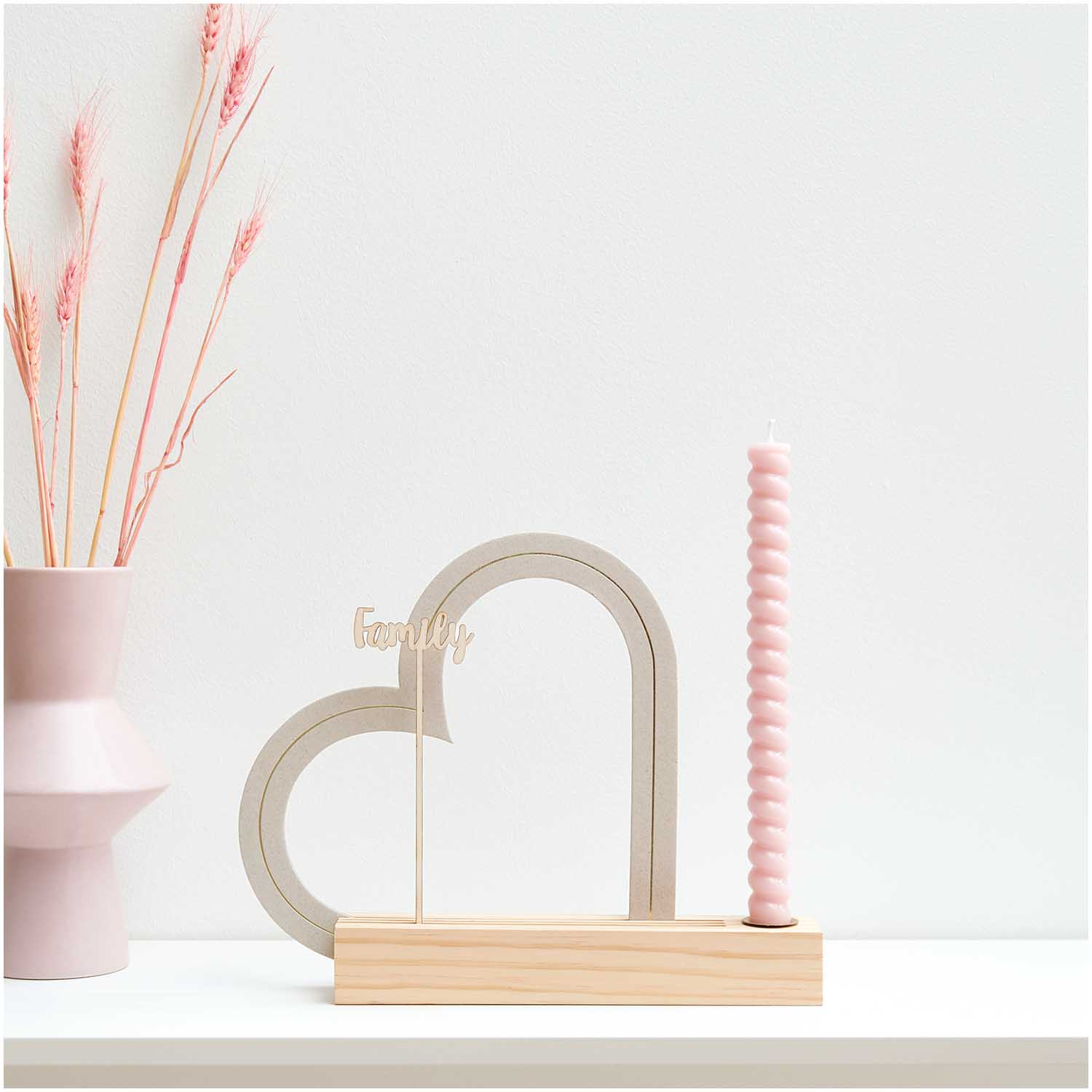 Graukarton Herz 27,5 x 24,5 cm FSC RECYCELT