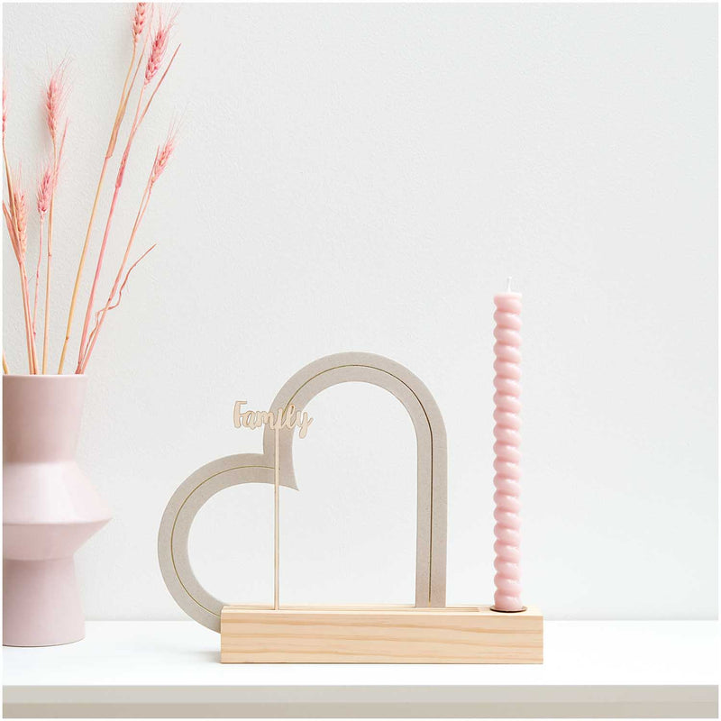 Graukarton Herz 27,5 x 24,5 cm FSC RECYCELT