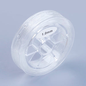 Elastic-Faden Gummiband rund Stretchband für Armbänder transparent