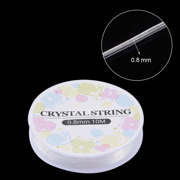 Gummifaden transparent verschiedene Stärken 1 Rolle